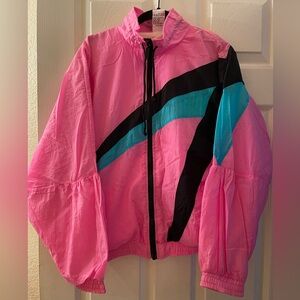 Retro windbreaker track jacket